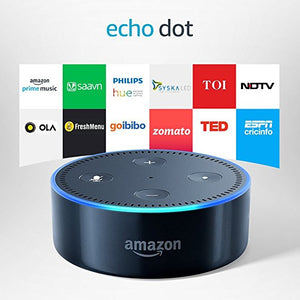 Echo Dot - Voice control your music, Make calls, Get news, weather & more - Black